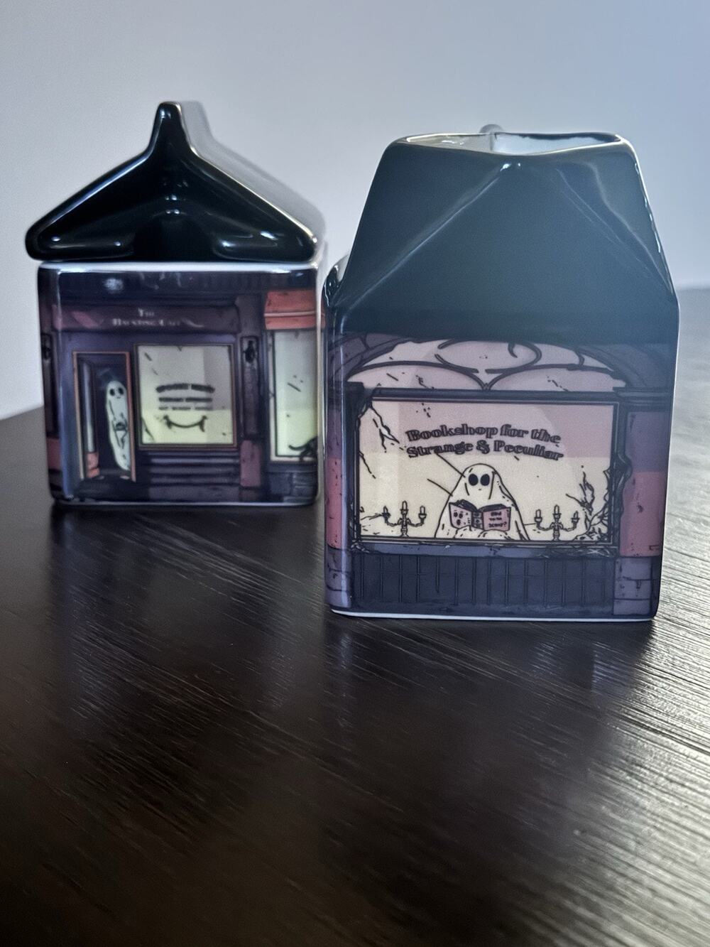 Twisted Retreat Book Box Exclusive Haunted Bookshop & Café Ceramic Sugar/Creamer